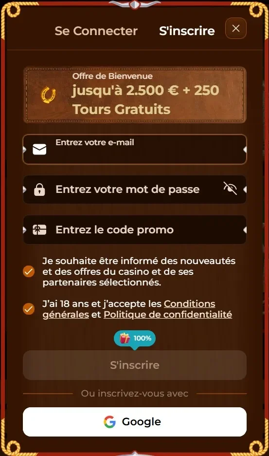Inscription et connexion
